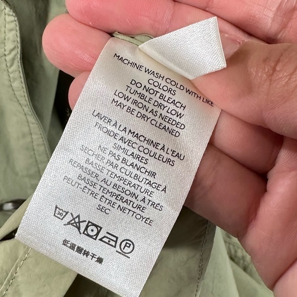 we the free eastwick oversized olive trench coat size L - Picture 16 of 16